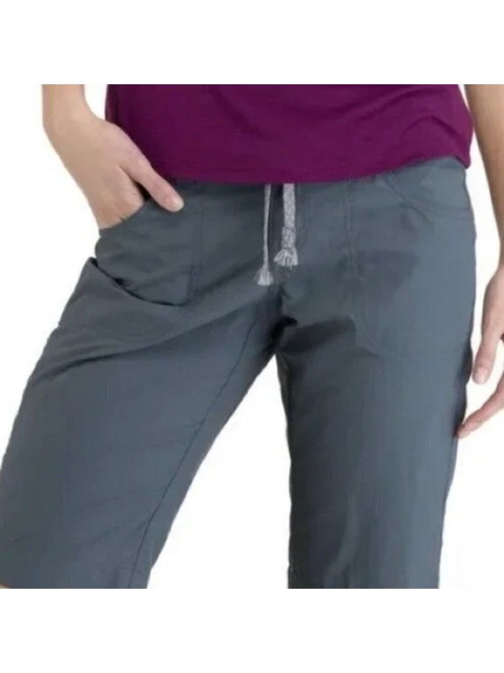 * MEC Girls Grey Nylon Ripstop Shorts Size 14